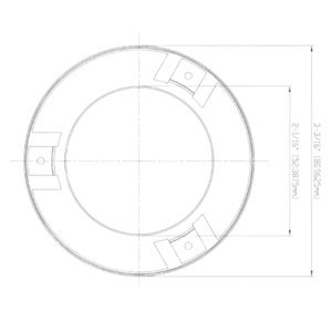 Tyco LFII White Flat Cover Plate - 139 Degrees - Image 3