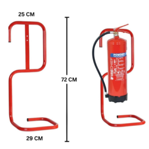 Single Fire Extinguisher Stand - Red Colour - Image 3