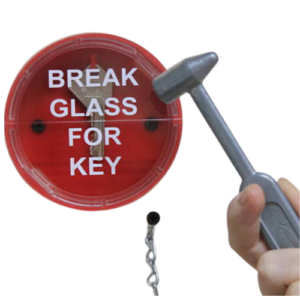 Emergency Break Glass Key Box with Hammer and Holder - Image 3